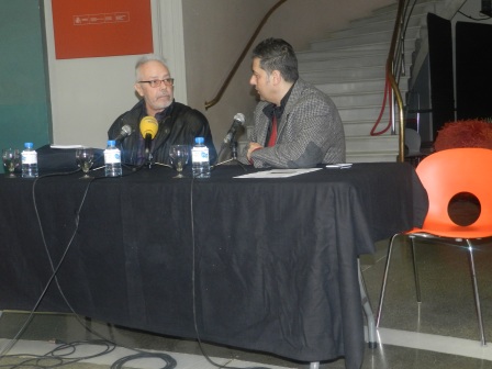 Miguel Iglesias, director de Danza Contemporánea, i Francesc Casadesús, director del Mercat de les Flors, durant la roda de premsa de presentació dels espectàcles.